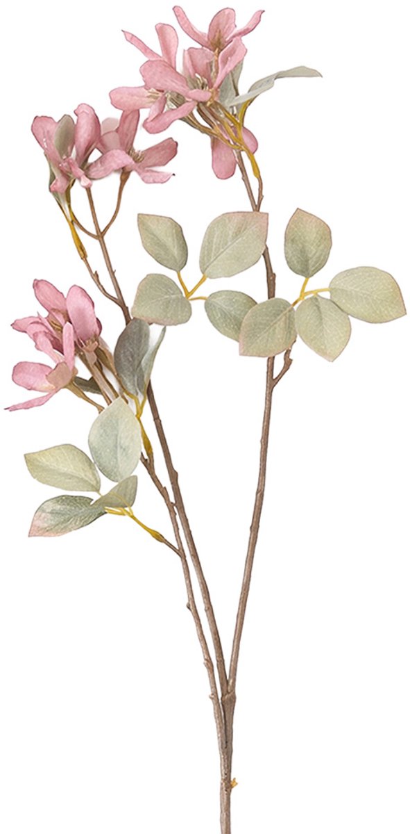 Clayre & Eef Kunstbloem Roze Kunststof