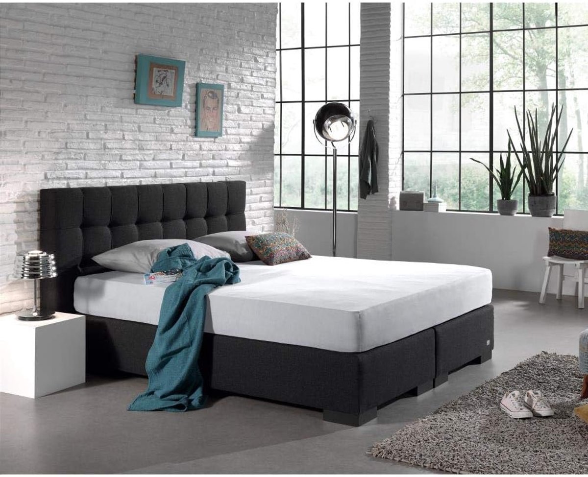 SnelShoppen - Fitted Sheet Double Woven Jersey, 220 gr. - Hoogwaardige Witte Jersey Hoeslaken voor Standaard Matrassen tot 30 cm - 160/180 x 200/220 c