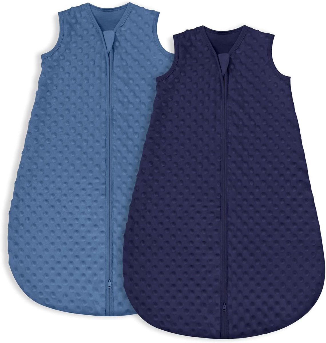 SnelShoppen - Baby Winter Slaapzak 1.5 Tog - 2 Stuks - 67 cm - Geschikt voor 0-6 Maanden - Warme Slaapzak voor Jongens en Meisjes - Zachte Polyester e