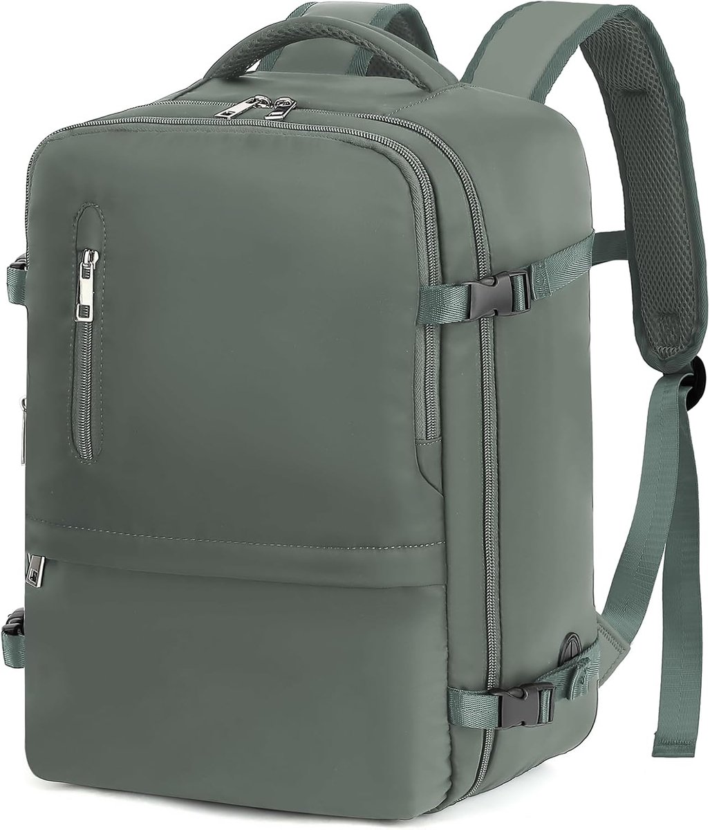 SnelShoppen - VMIKIV Reisrugzak Handbagage Tas voor Ryanair 40x20x25 cm - Laptoprugzak onder de vliegtuigstoel met borstriempje - Uniseks Reisaccessoi