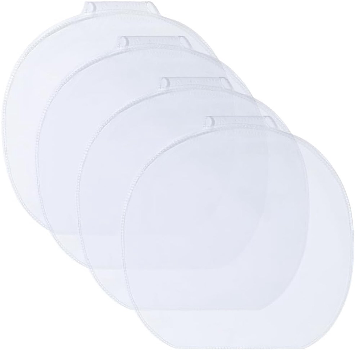 SnelShoppen - Transparante Beschermfolie voor Tafeltennisbatjes - Onderhoudsafdekking - Rubber - 16,5 x 17 cm - Ideaal voor Sportliefhebbers en Tafelt