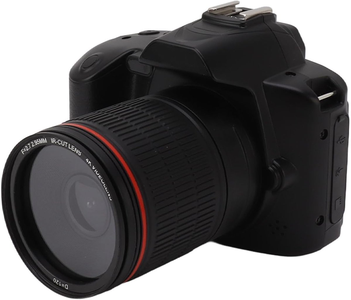 SnelShoppen - 4K Digitale Camera 64MP met WiFi, Vlogcamera voor YouTube, Nachtzicht, 16x Digitale Zoom, 120 Graden Groothoeklens voor Feesten en Avont