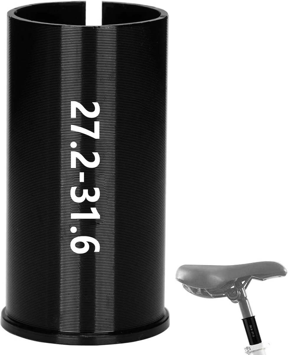 SnelShoppen - Aluminium Legering Fiets Zadelpen Adapter, Verstelbare Zadelpen Sleeve voor Mountainbike en Racefiets, Lichtgewicht en Duurzaam, Rood