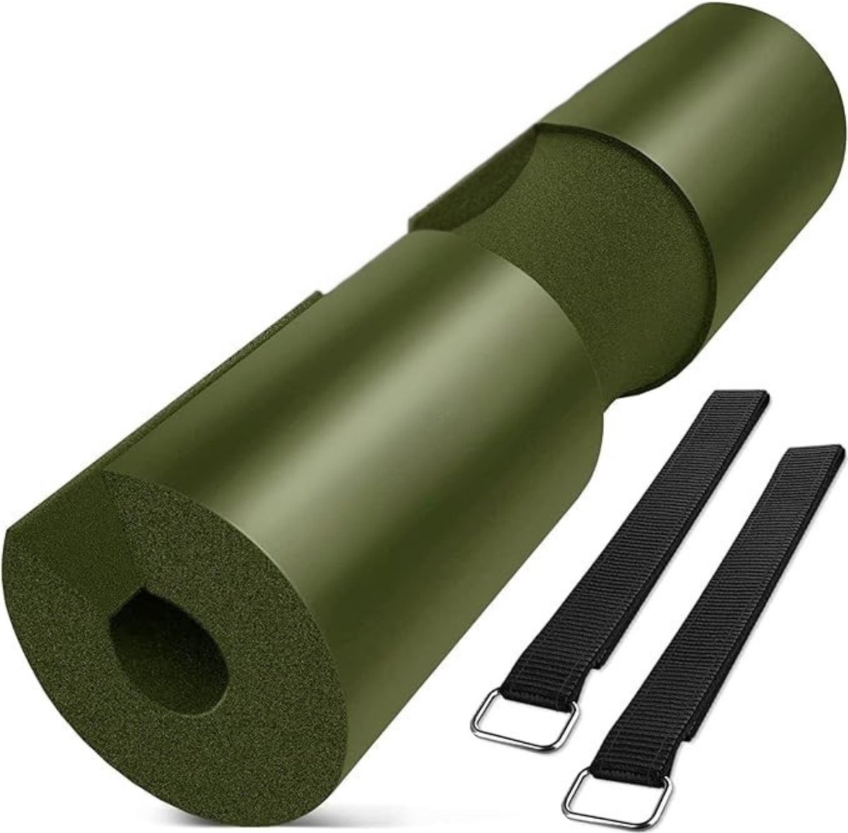 Verte Barbell Pad - Extra Dikke Schuimvulling voor Ondersteuning van Nek en Schouders - Stevige Fitnesshoes voor in de Sportschool - Geschikt voor Hip Thrusts Bij Vrouwen - Gewichtheffen en Zware Squats - Groen