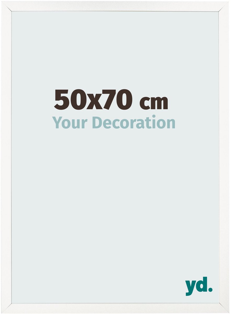 Your Decoration - Fotolijst 50x70 cm - MDF - Wit Hoogglans - Bologna