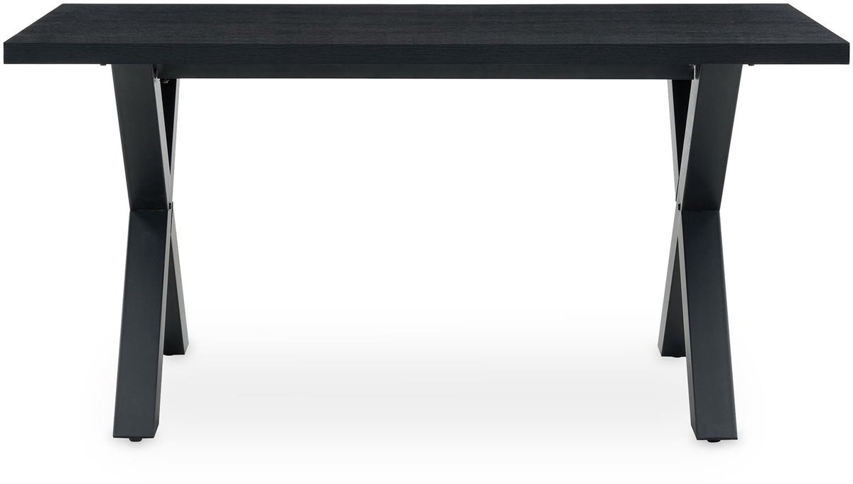 Eettafel OSIMO 160 x 80 cm – Zwart