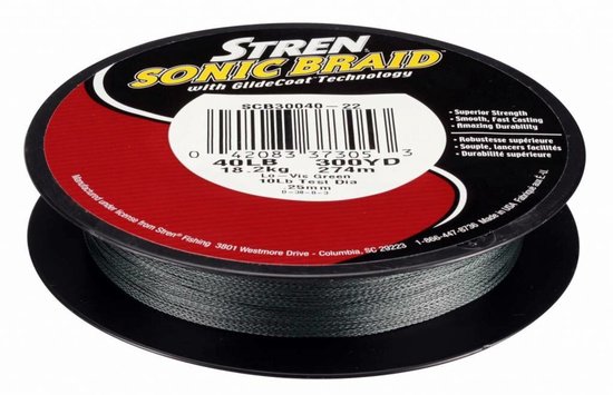Sonic Braid Low Vis Green - Gevlochten Lijn - met Dyneema - Vislijn - Visdraad - 0,14mm 13,20kg 110m van sonic — afbeelding 4