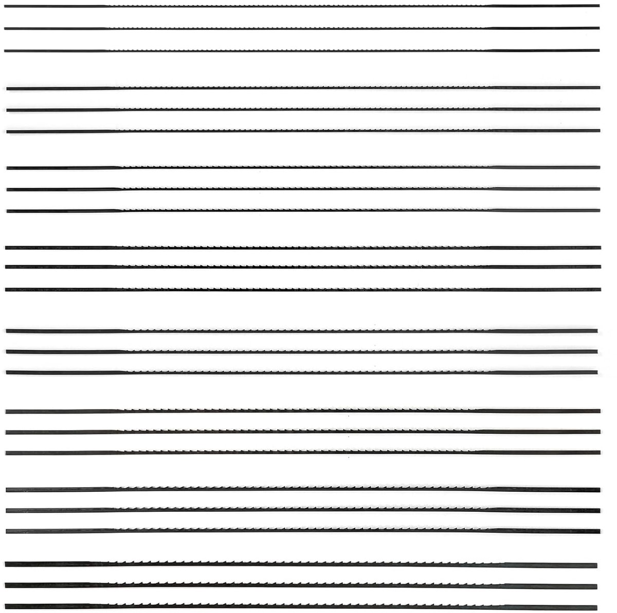 SnelShoppen - Set van 24 Scroll zagen - 130 mm - Houten, Kunststof & Metaal - Hoogwaardige Carbon Staal - Zaagbladen voor Precisiewerk - Kit 1/2/3/4/5