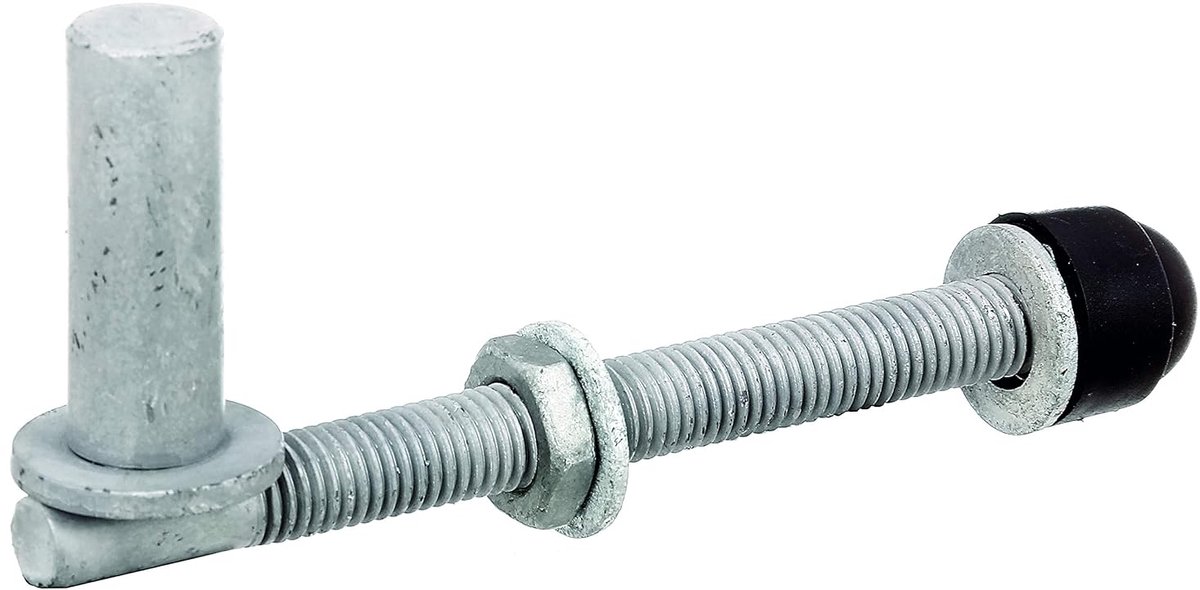 SnelShoppen - Clamps voor bevestigen en aanpassen - Staal, verzinkt, Ø16 mm pin, 13 mm draad - Set van 2 voor perfecte montage, gereedschap, tuin, klu