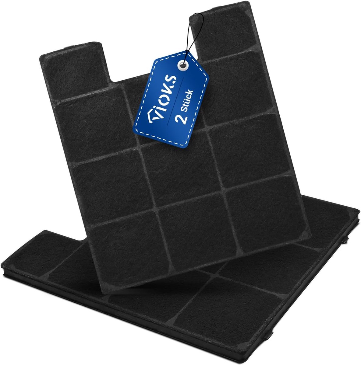 SnelShoppen - 2x Actieve Koolstof Filter voor Afzuigkap - Hoogwaardige Vervangingsfilters voor Keuken, Universeel, Standaard Afmetingen, Ideaal voor K