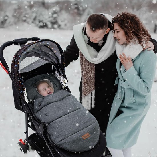 Universele voetenzak kinderwagen winddicht warm waterafstotend van Universele — afbeelding 4