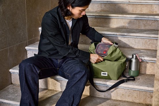 Black+Blum Lunch Bag Large - Lunchtas - 380x170x350mm - Moss van Black+Blum — afbeelding 5