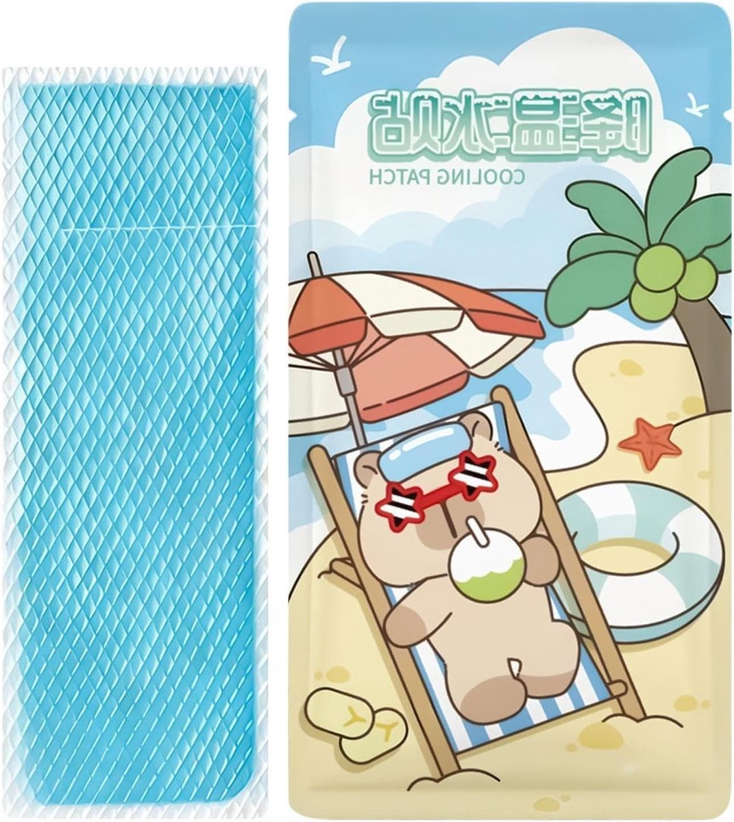 Koelpleisters - Gel Pads - Directe Verkoeling - Herbruikbaar - 5x12cm - Wit
