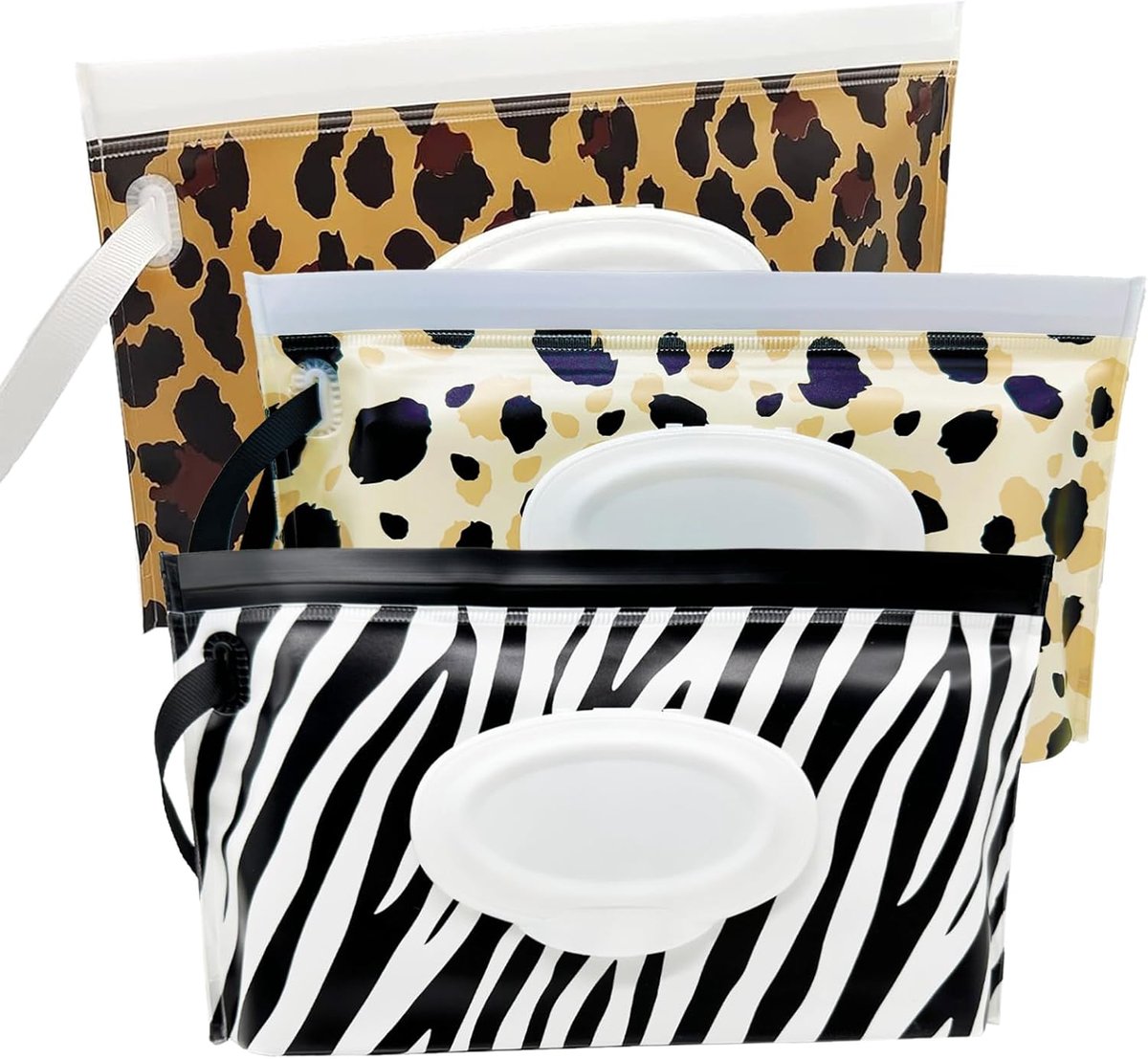SnelShoppen - Herbruikbare Babydoekjeshouder 3-zits, Draagbare Opslag voor Vochtige Doekjes, Reiscontainer voor Baby's, Handig en Compact, Ideaal voor