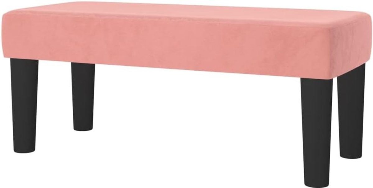 Zitbank Fluweel - Extra zitplek - Woonkamer Inrichting - Zachte stof - 70x30x30 cm - Roze