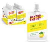 Dextro Energy Liquid Energy Gel - Citroen + Caffeine - Sportgel - Energie Gel - 18 x 60 gram