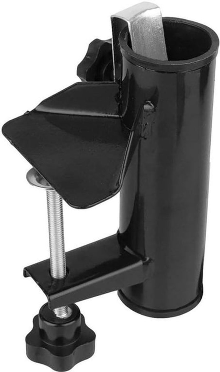 Compacte balkonparasolhouder - Creëert een perfecte schaduwplek voor 19-38 mm parasol - Zwart