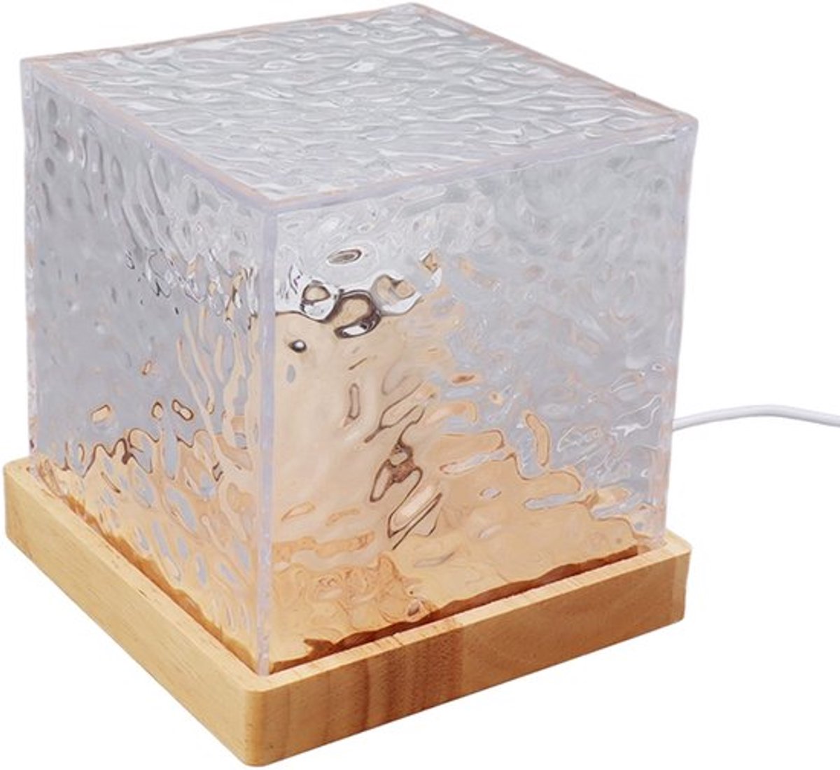 Nachtlamp, 3 Kleuren Dimbaar 10% Tot Helderheid Aanpassing Watergolf Dynamische Nachtlamp Sfeer Lamp, Decoratieve Tafellamp voor Slaapkamer, Woonkamer, Bars, Speelkamer, Helder