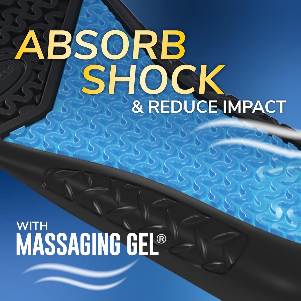 Dr. Scholl’s Work All-Day Inlegzolen met Masserende Gel – Extra Comfort en Ondersteuning voor Lange Werkdagen – Dempende Steunzolen voor Heren