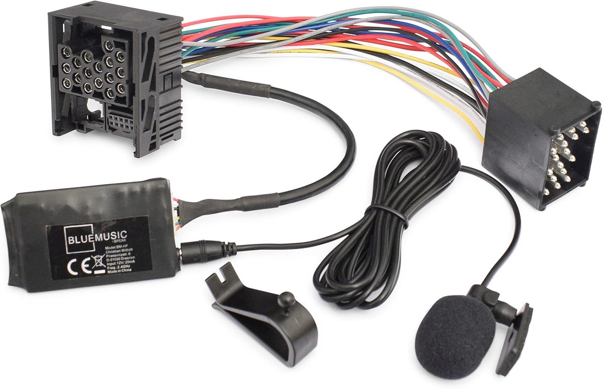 SnelShoppen - Bluetooth Hands Free Muziek Adapter voor BMW E46 E39 E38 en MINI R50 R52 R53 - Geschikt voor Wave Cassette - Draadloze Muziekstreaming