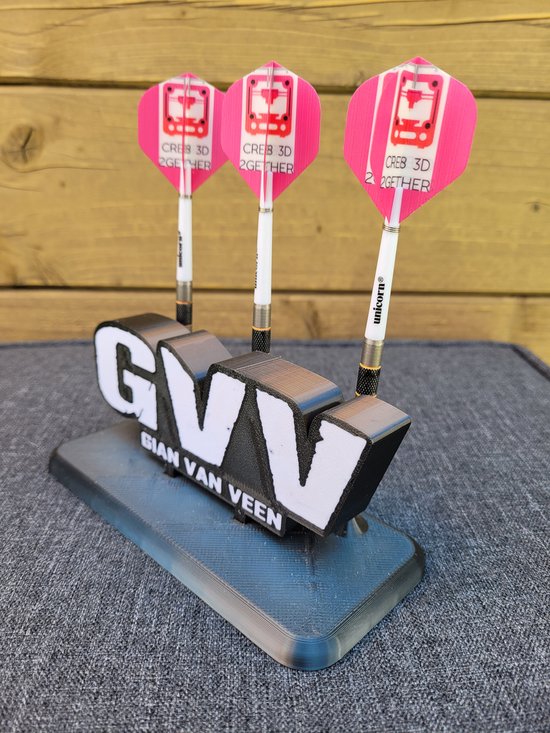 Dartshouder dartpijlen Gian van Veen van 3D — afbeelding 2