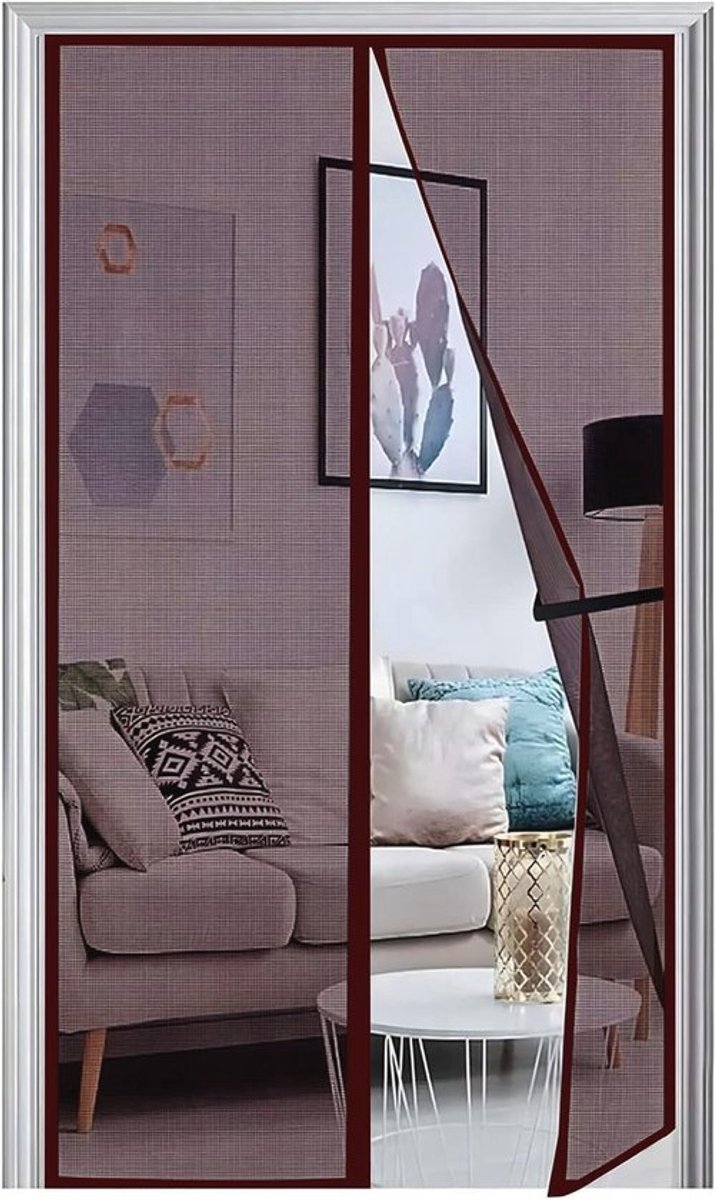 Magnetisch Vliegengitter voor Balkondeuren 70 x 210 cm - Versterkt Insectenbescherming zonder Boren