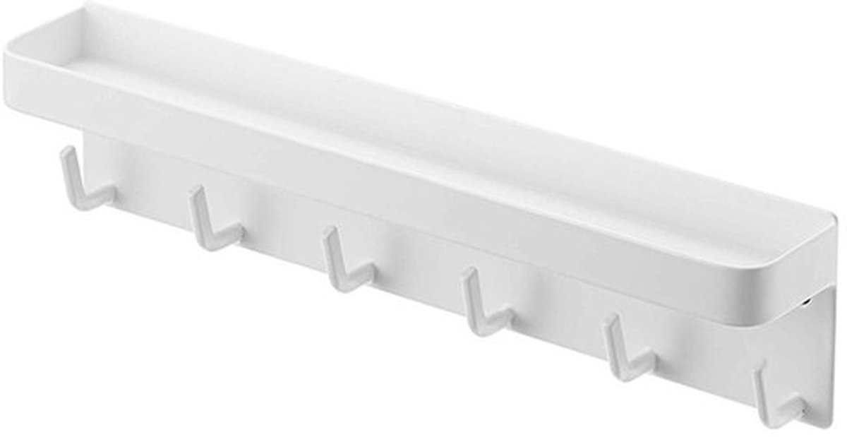 Magnetische sleutelhangerMet dienbladStaalEén maatWit