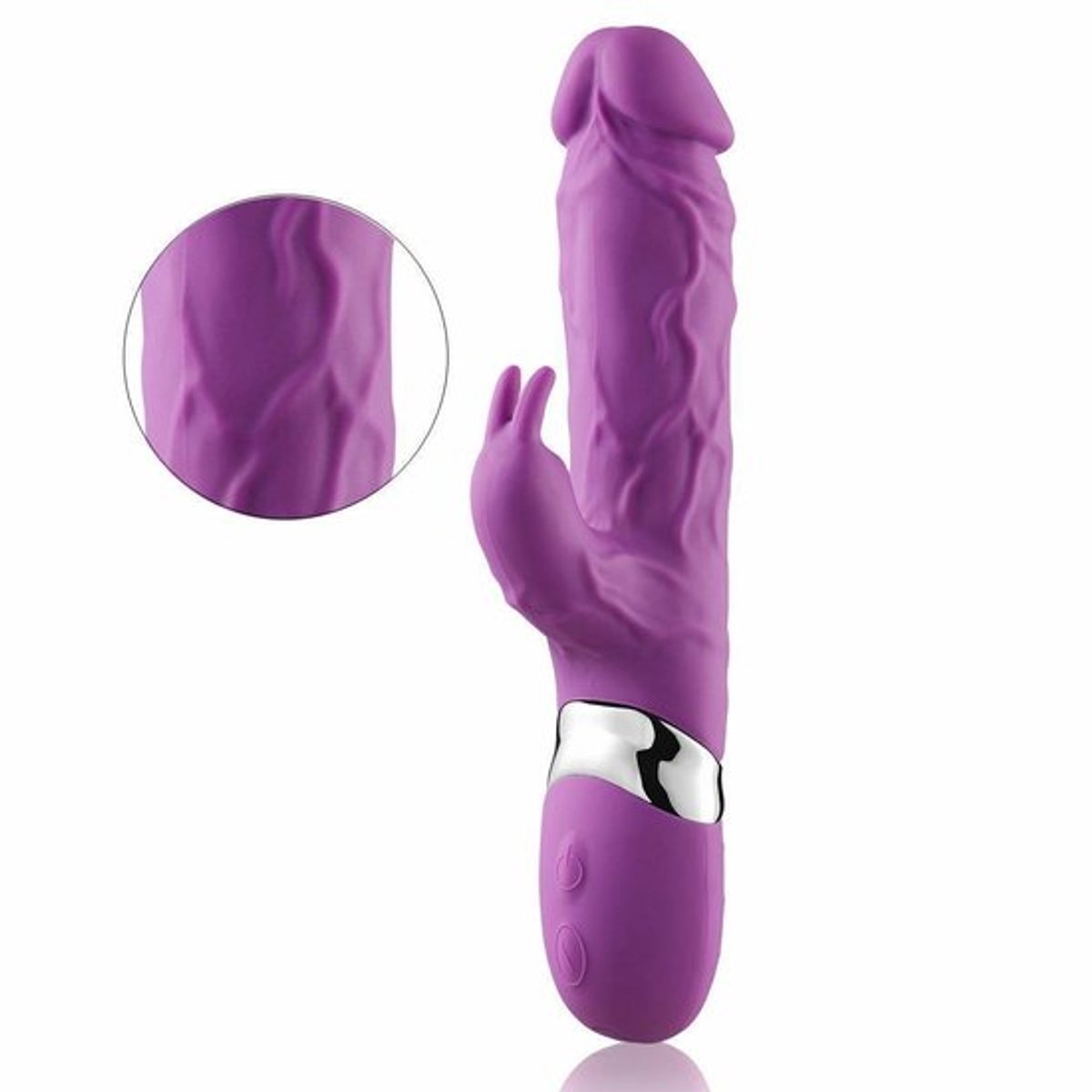 G-spot-Anaal-Konijn-Dildo-Oplaadbare-Vibrator-Realistisch-Clit-Speelgoed-Voor-Vrouwen