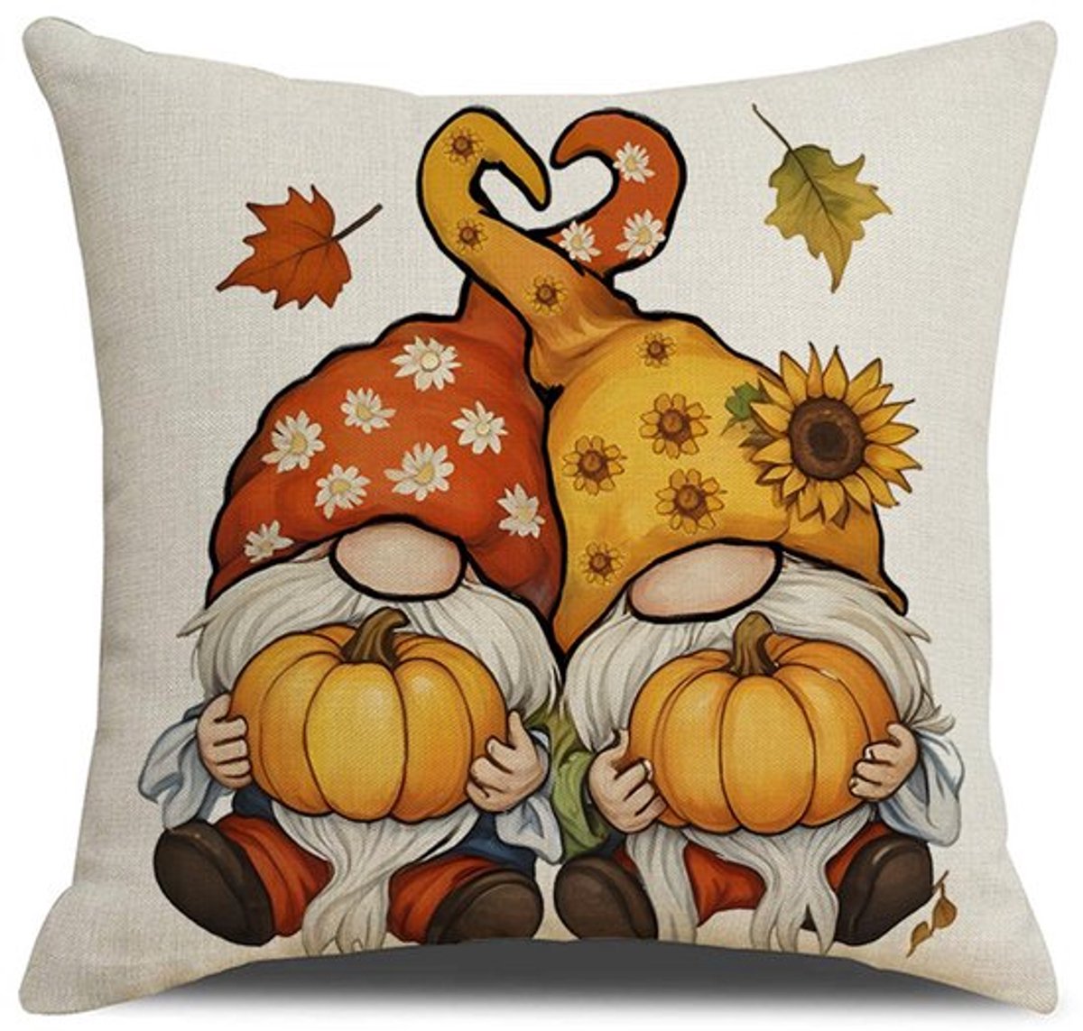 Thanksgiving kussensloop, decoratief herfstkussen, sierkussenhoes, seizoensgebonden kussenhoes, woondecoratie, Thanksgiving kussensloop voor decoratieve herfstwoondecoratie, 45x45x1cm