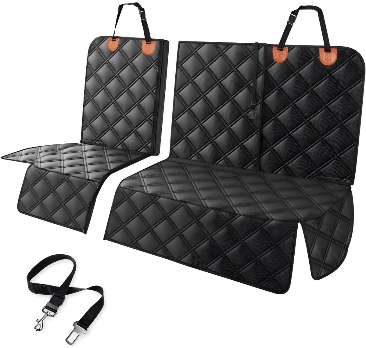 DnA® Hondendekken Auto Achterbank - Hondendeken voor Achterbank - Universele Autodeken - Zwart - 26cm x 20cm x 8cm