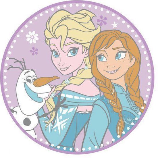probleem taxi zak Disney Frozen Elsa - Vloerkleed - 80 Ø cm - Multi | bol.com