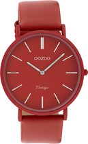 OOZOO Vintage C9885 Rood Horloge 40mm
