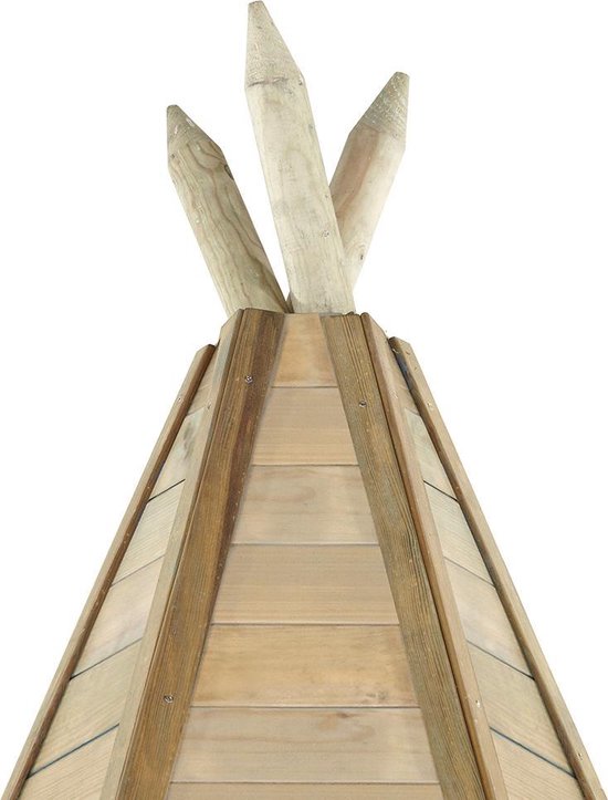 | Plum speelhuis Grand Wooden Teepee Hideaway Plum Speelhuisje Tipi gemaakt van hout, 330 cm Tuinhuis