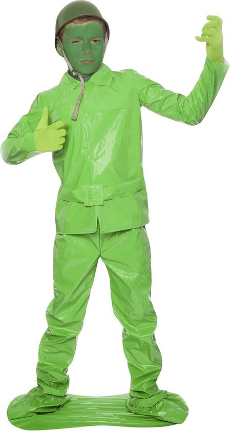 gezond verstand Fabriek bon Groen speelgoedsoldaatje kostuum | Legerpak kinderen maat 122/134 | bol.com