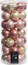 Glas Kerstballen Mix (6cm) Box 49 Stuks Pink