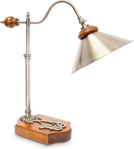 bagageruimte Maxim verschil relaxdays Tafellamp Jugendstil design grote lampenkap, bureaulamp,  leeslamp, retro lamp. | bol.com