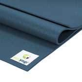 Yogamat Studio PVC extra lang Blauw - Ecoyogi – 200 x 61 cm – dikte 4,5 mm – Ökotex certificaat