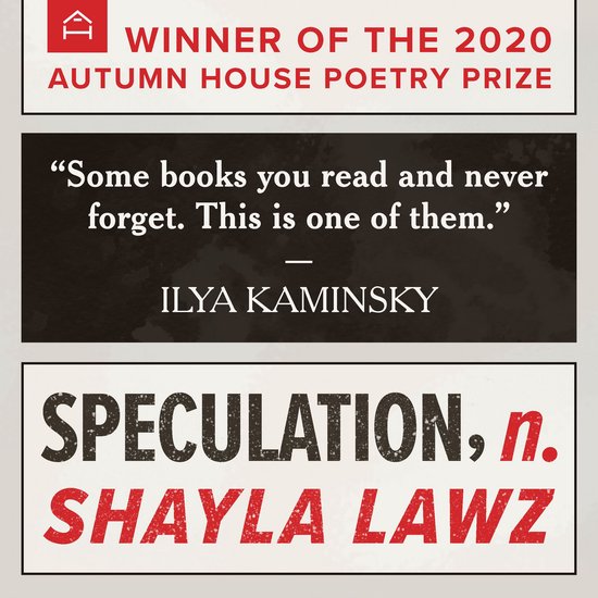 speculation, n. - cover