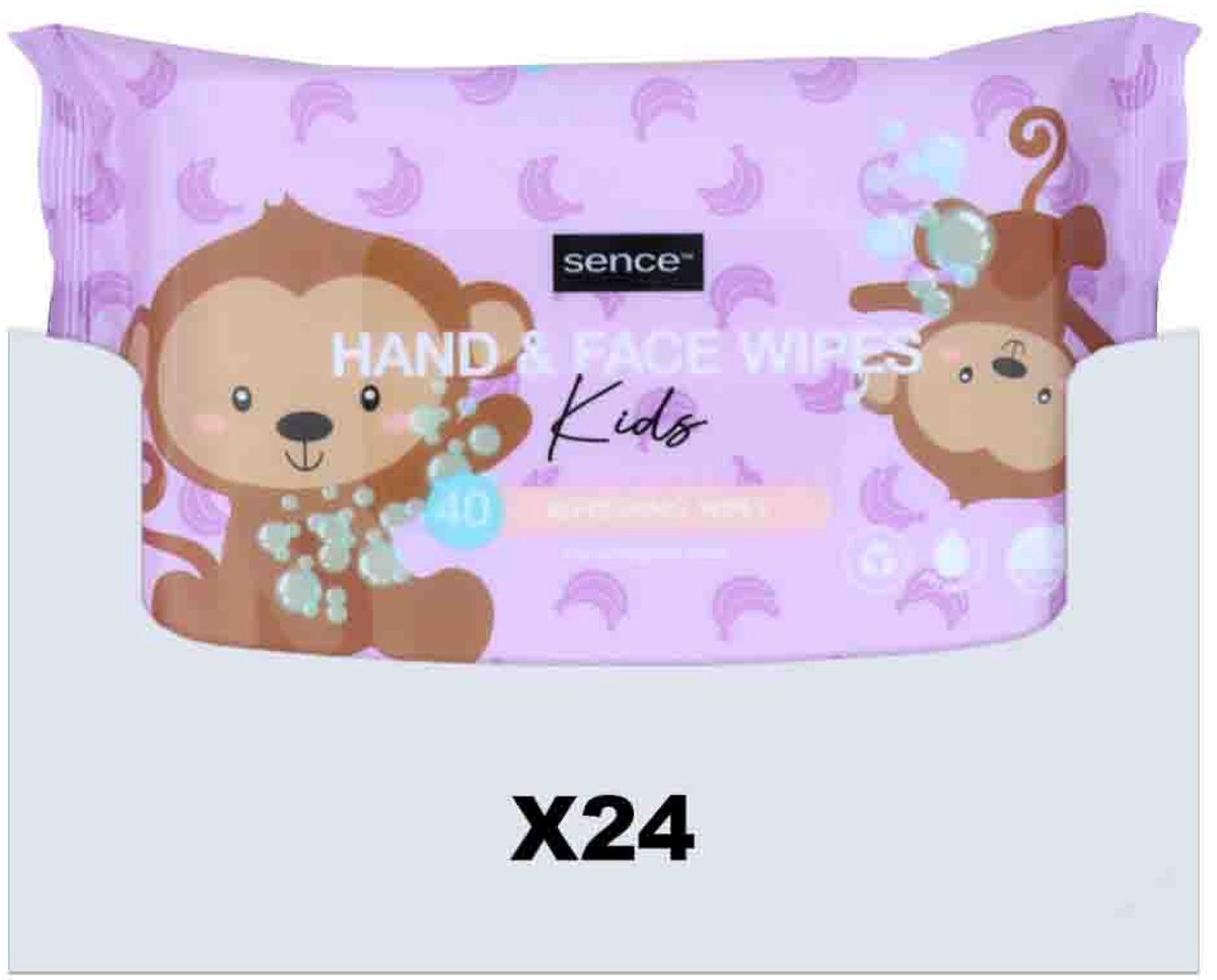 Sence Baby Kids Wipes Hand Face Refreshing billendoekjes | 960 stuks