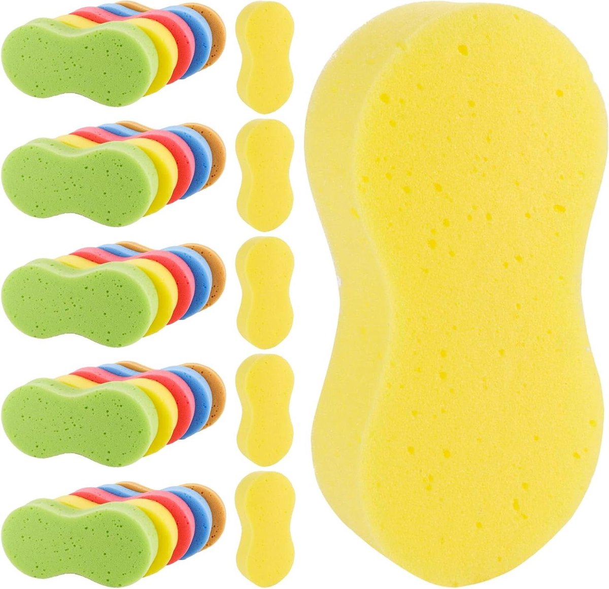 Multispons voor auto's - Set van 30 stuks - Groot formaat - Super absorberend - Voor het wassen van auto's, ramen en meer