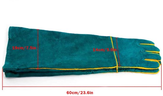 Handschoenen voor het hanteren van dieren - Bijtvast - Kevlar Versterkte lederen