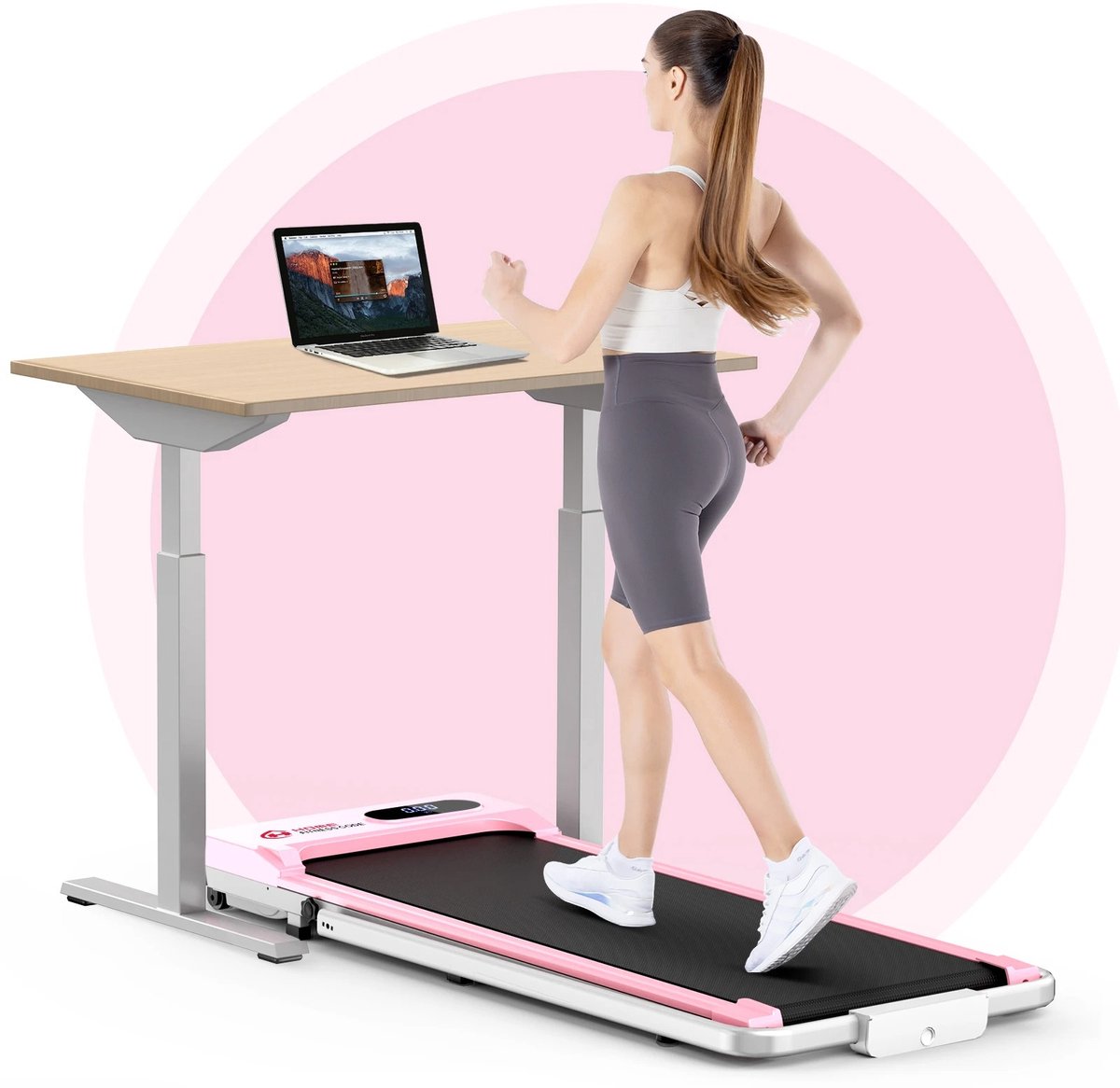 Afbeelding 3 van Maison Nordique - Loopband inklapbaar - Loopbanden - Loopbanden voor thuis - Loopband met hellingfunctie - 1 tot 6 km - Zwart