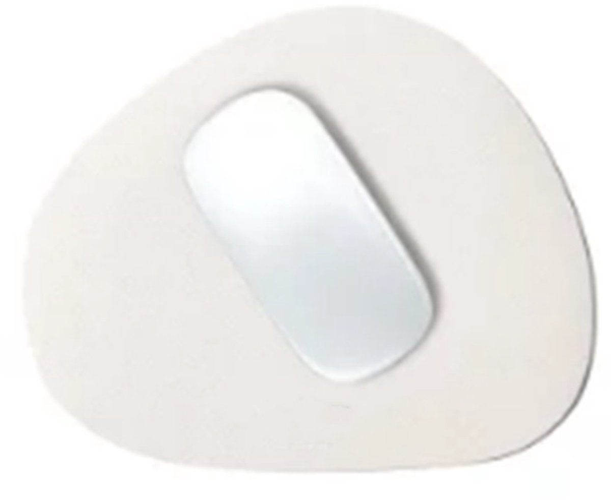 Muismat, antislip, wasbare en waterdichte computermuismat (vanillecrème)