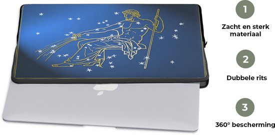 Housse pour ordinateur portable 15 pouces 38x29 cm - Signes du zodiaque - Housse pour Macbook & Laptop Une illustration du signe du zodiaque Waterman - Housse pour ordinateur portable avec photo