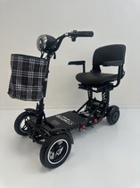 Scootmobiel, Scooter voor volwassenen, Mobiliteitsscooter met 4 wielen, MS3000Plus, 40+ km bereik, GROTE STOEL, Zwart