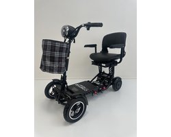 Scootmobiel, Scooter voor volwassenen, Mobiliteitsscooter met 4 wielen, MS3000Plus, 40+ km bereik, GROTE STOEL, Zwart