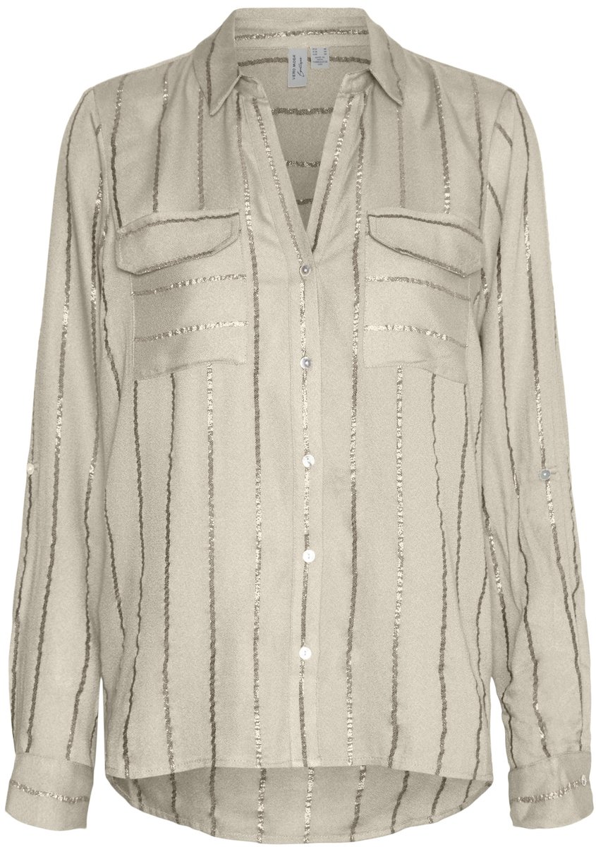 VERO MODA - Bloes - Maat M - Vrouwen - Burnt Sienna - Viscose