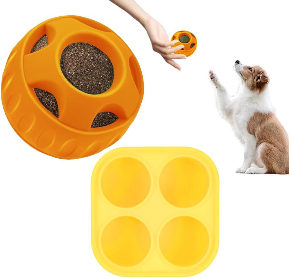 Likbal voor honden, 14,5 × 5,5 cm hondenlikbal, likmatten voor honden met ingebouwde roterende ballen, PP-hondenspeelgoed, gestructureerd ontwerp, en een sterke zuignap aan de onderkant voor antislip Likbal voor honden, 14,5 × 5,5 cm hondenlikbal, likmatten voor honden met ingebouwde roterende ballen, PP-hondenspeelgoed, gestructureerd ontwerp, en een sterke zuignap aan de onderkant voor antislip