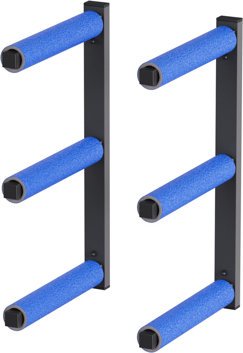 QLS WSC3 BLAUW Hanghaak Ophangsysteem Plafondhaak Garage voor Ladder Fiets Gereedschap Opslag - 2 Stuks 10339