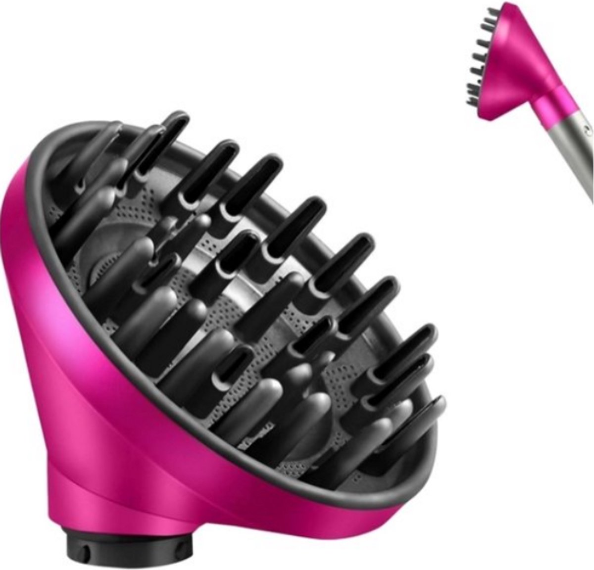 Opzetstuk geschikt voor Dyson Haarstyler - Haardroger Föhn Diffuser, Universeel Stereotype Haar Hoofd - Geschikt voor Styler HS05 HS03 HS01-converter – Roze